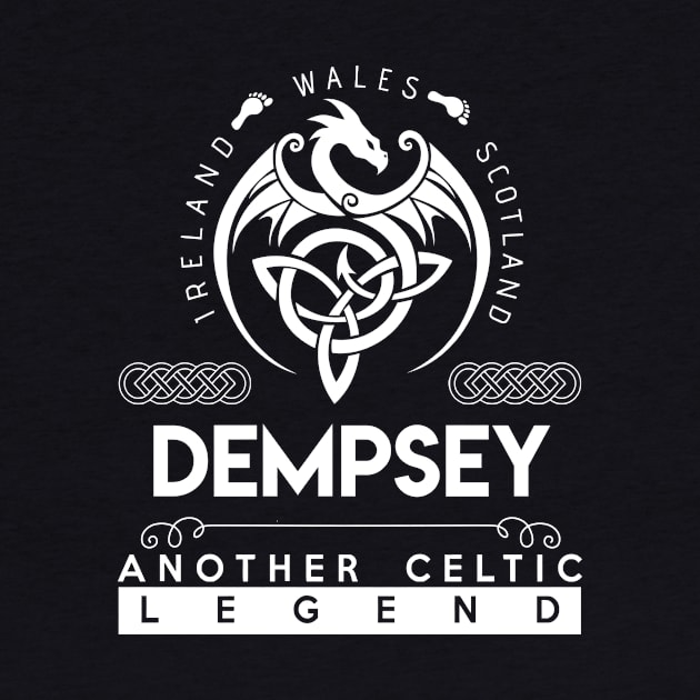 Dempsey Name T Shirt - Another Celtic Legend Dempsey Dragon Gift Item by harpermargy8920